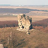  The natural monument, 17-meter-high stone which gave the name to the village
