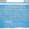  Географический центр Европы, памятная надпись на латыни 
